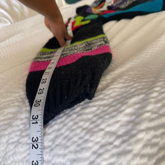 Rare C.S.L. Cherry Stix Retro 80s 90s Women's Knit Sweater High Score Top Size M - Picture 4 of 7